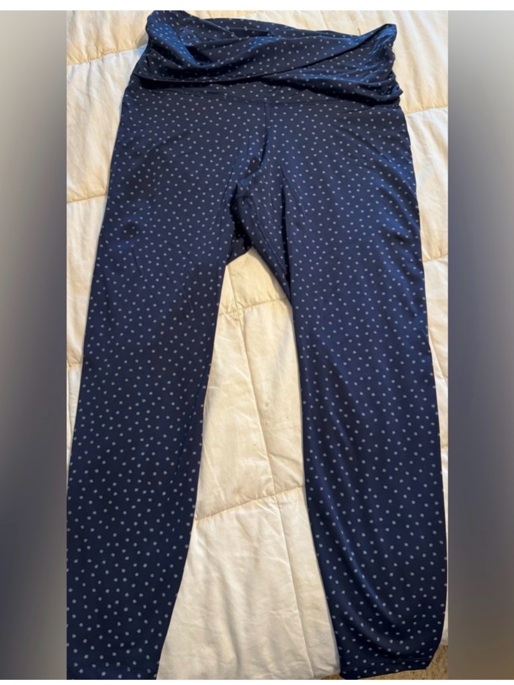 Nike Navy Blue Polka Dot Leggings